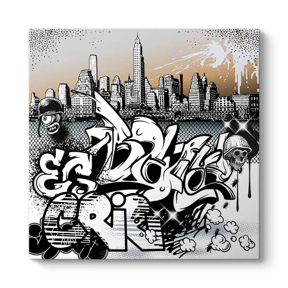 Graffiti New York Tablosu - Model 3